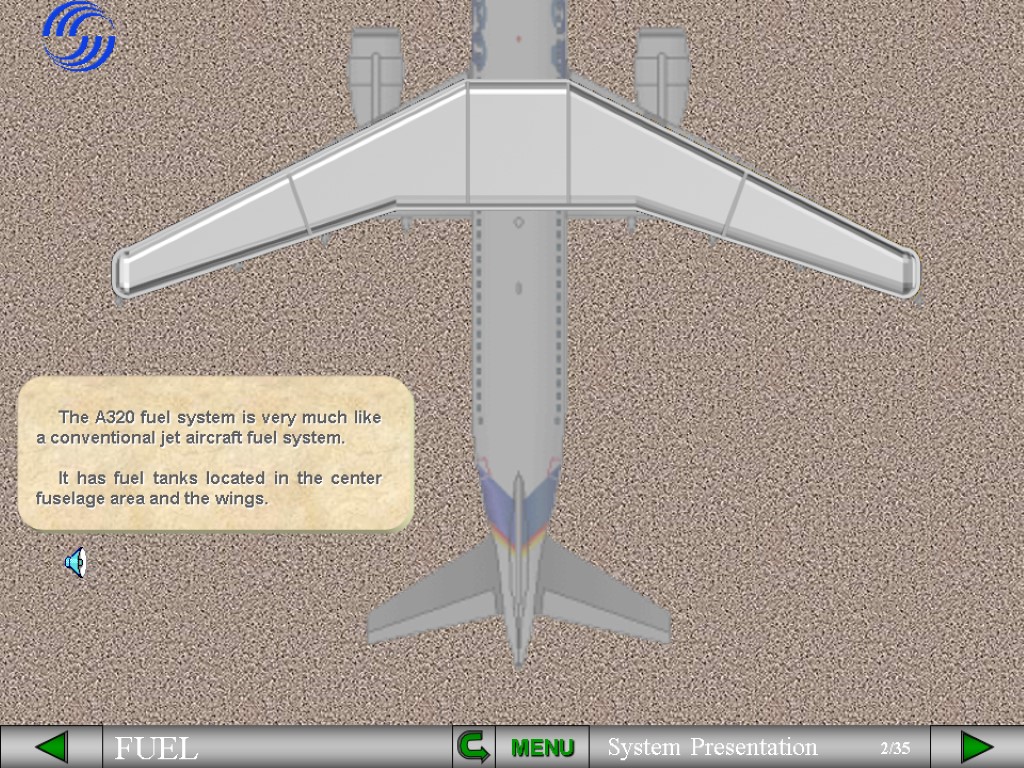 The A320 fuel system is very much like a conventional jet aircraft fuel system.